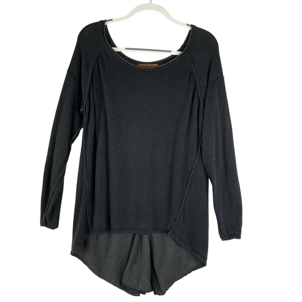 Belldini Black High‎ Low Pullover Long Sleeve Sweater Cashmere Blend Whimsigoth